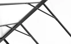 Discount Verde Premium Gewächshaus, schwarzer Rahmen, Aluminium pulverbeschichtet mit Polycarbonat 6 mm und Stahlrahmen, 486 x 243 x 240 cm, 4 Fenster, Schiebetür Gewächshaus|Aluminium-Gartenmöbel