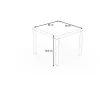 Online Vigo Dining-Tisch, stahlgrau-meliert, Alu/Polyrattan/Glas, 90x90x75cm, pulverbeschichtet Gartentische|Aluminium-Gartenmöbel