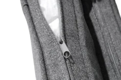 Vigo Garten-Essgruppe, grau/schiefergrau, Aluminium/Polyrattan/Glas, 200 x 95 cm, 8 Sessel, verstellbare Rückenlehne Polyrattan-Gartenmöbel|Garten-Essgruppen