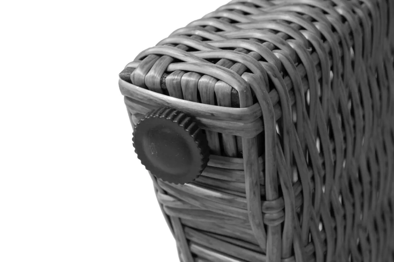 Outlet Vigo Garten-Essgruppe, grau/schiefergrau, Aluminium/Polyrattan/Glas, 200 x 95 cm, 6 verstellbare Sessel Polyrattan-Gartenmöbel|Garten-Essgruppen