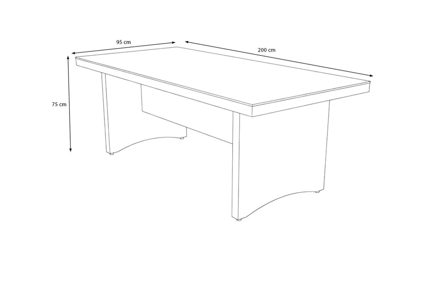 Hot Vigo Gartentisch, 8 Personen, 200x95cm, Alu/Polyrattan, Sicherheitsglas Gartentische|Polyrattan-Gartenmöbel