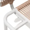 Outlet Visby Loungesofa Mittelteil, creme/weiß, Alu/Stahl, inkl. Kissen, elektrophoretisch beschichtet Stahl-Gartenmöbel|Gartenlounge