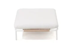 Outlet Visby Loungesofa Mittelteil, creme/weiß, Alu/Stahl, inkl. Kissen, elektrophoretisch beschichtet Stahl-Gartenmöbel|Gartenlounge