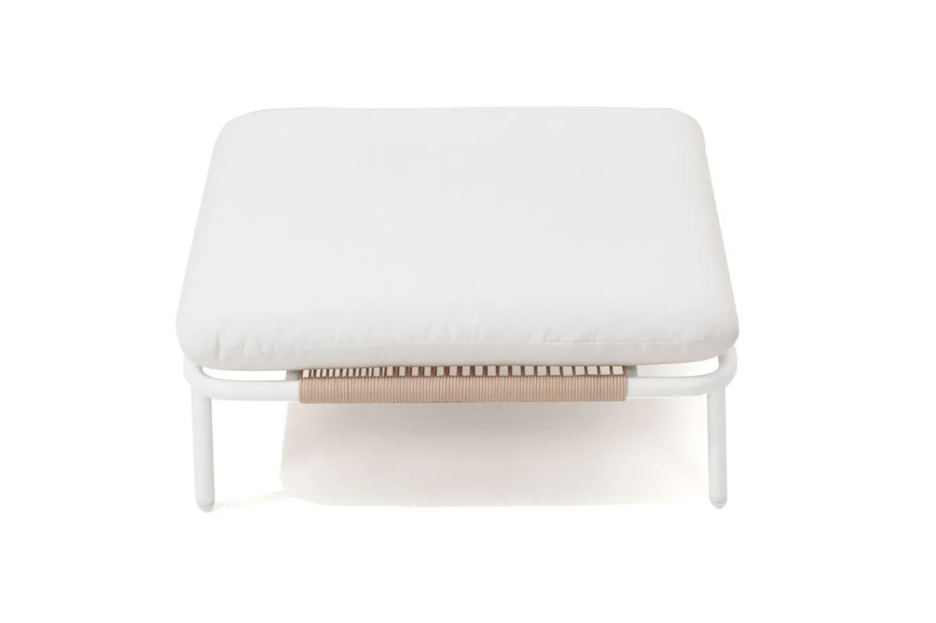 Outlet Visby Loungesofa Mittelteil, creme/weiß, Alu/Stahl, inkl. Kissen, elektrophoretisch beschichtet Stahl-Gartenmöbel|Gartenlounge
