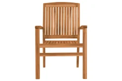 New Washington Stapelsessel, natur, Teakholz, 62 x 56 x 92 cm Gartenstühle & Gartensessel|Teak-Gartenmöbel