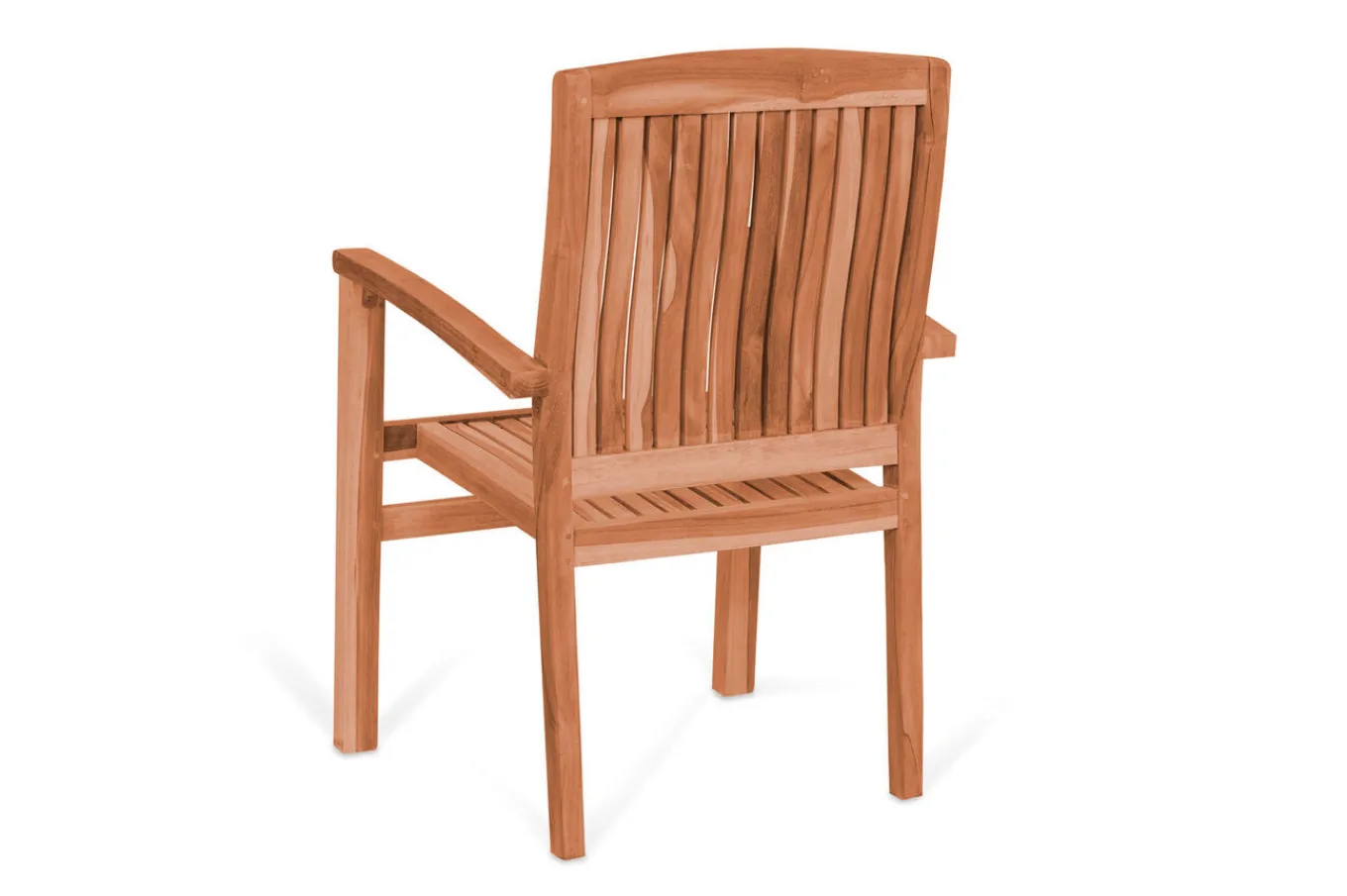 New Washington Stapelsessel, natur, Teakholz, 62 x 56 x 92 cm Gartenstühle & Gartensessel|Teak-Gartenmöbel