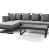 Outlet Willis Ecklounge, anthrazit matt, Aluminium/Polyester, 5 Personen, inkl. Beistelltisch Gartenlounge|Aluminium-Gartenmöbel