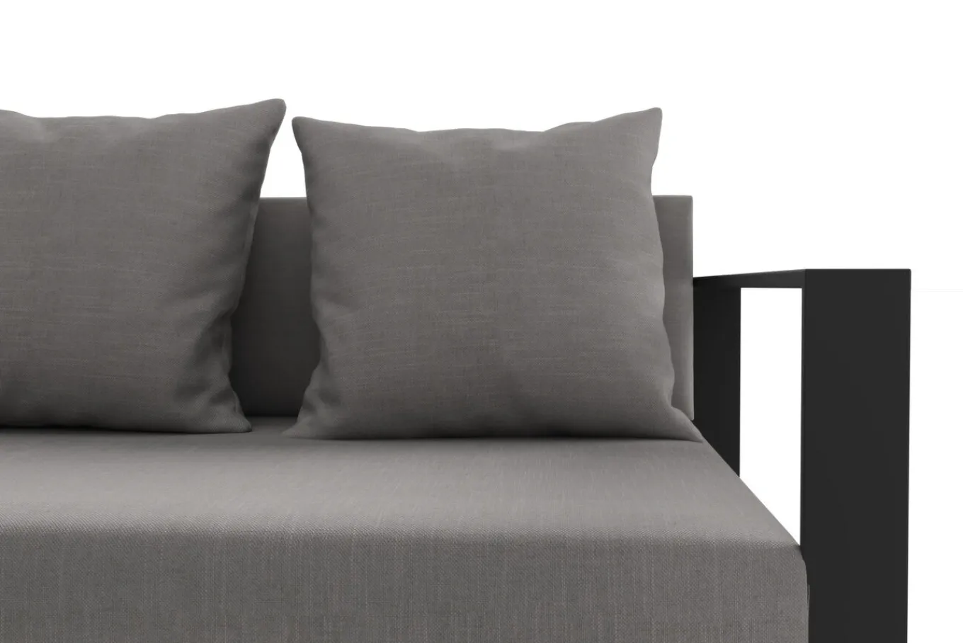 Outlet Willis Ecklounge, anthrazit matt, Aluminium/Polyester, 5 Personen, inkl. Beistelltisch Gartenlounge|Aluminium-Gartenmöbel