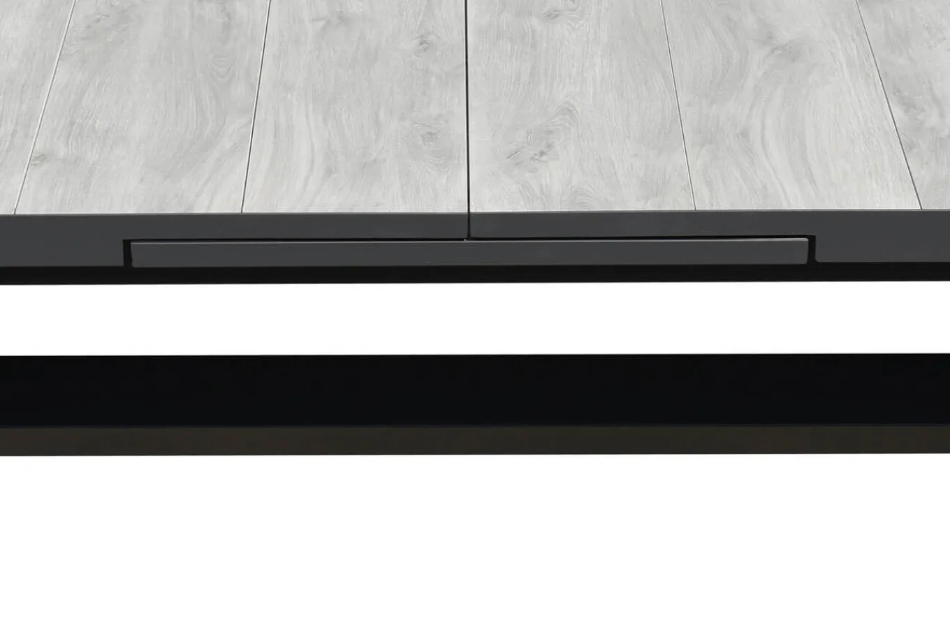 Best OUTLEXX Louvra Ausziehtisch, anthrazit/Holzoptik, Alu/Keramik, 200/260 x 100 cm, Tischplatte aus Keramikfliesen Gartentische