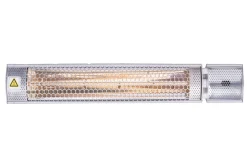 Outlet XD-Y Heizstrahler, silber, Alu, 67,5 x 10,5 x 7,2 cm, staubdicht und wassergeschützt, Fernbedienung mit 2 Stufen Heizstrahler