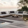 Online Aurora L Gartenlounge, anthrazit/pale silver, Alu/Polyester/Rope, ink. Polster Gartenlounge