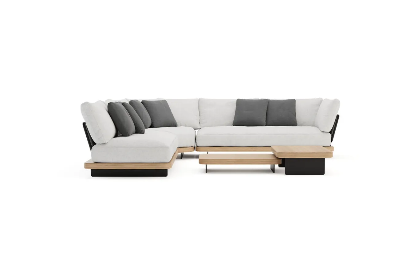 Sale Aurora M Gartenlounge, anthrazit/pale silver, Alu/Polyester/Rope, pulverbeschichtet, inkl. Polster Gartenlounge