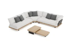 Sale Aurora M Gartenlounge, anthrazit/pale silver, Alu/Polyester/Rope, pulverbeschichtet, inkl. Polster Gartenlounge
