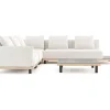 Best Lunare M Gartenlounge, cashmere sand/anthrazit, Alu/Polyester, 290 x 200 cm, Holzdekor, Quick Dry Foam Gartenlounge