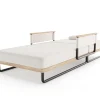 Hot Reverie Gartenliege, creme/anthrazit, Alu/Polyester/Rope, 200 x 82 x 30 cm, 6-fach verstellbar, inkl. Polster Gartenliegen