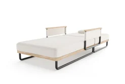 Hot Reverie Gartenliege, creme/anthrazit, Alu/Polyester/Rope, 200 x 82 x 30 cm, 6-fach verstellbar, inkl. Polster Gartenliegen