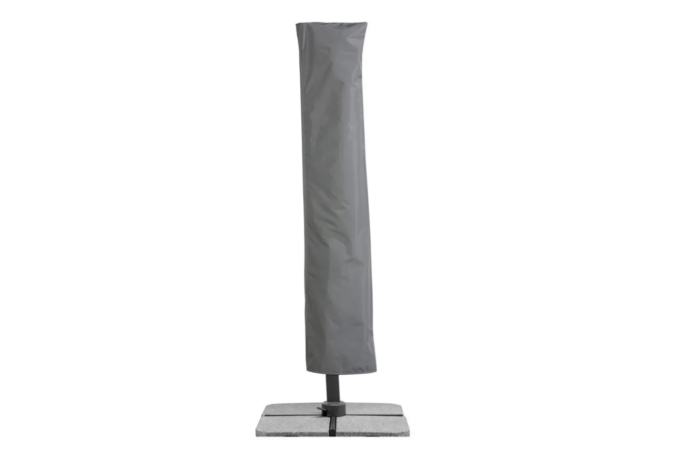 Best Exklusivmodell Rhodos Grande Ampelschirm, silbergrau, 400 x 300 cm, rechteckig Sonnenschirme