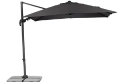 Rhodos Eco Twist Ampelschirm, anthrazit, quadratisch, 270 x 270 cm Sonnenschirme