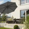 Rhodos Eco Twist Ampelschirm, anthrazit, rund, Ø 300 cm Sonnenschirme