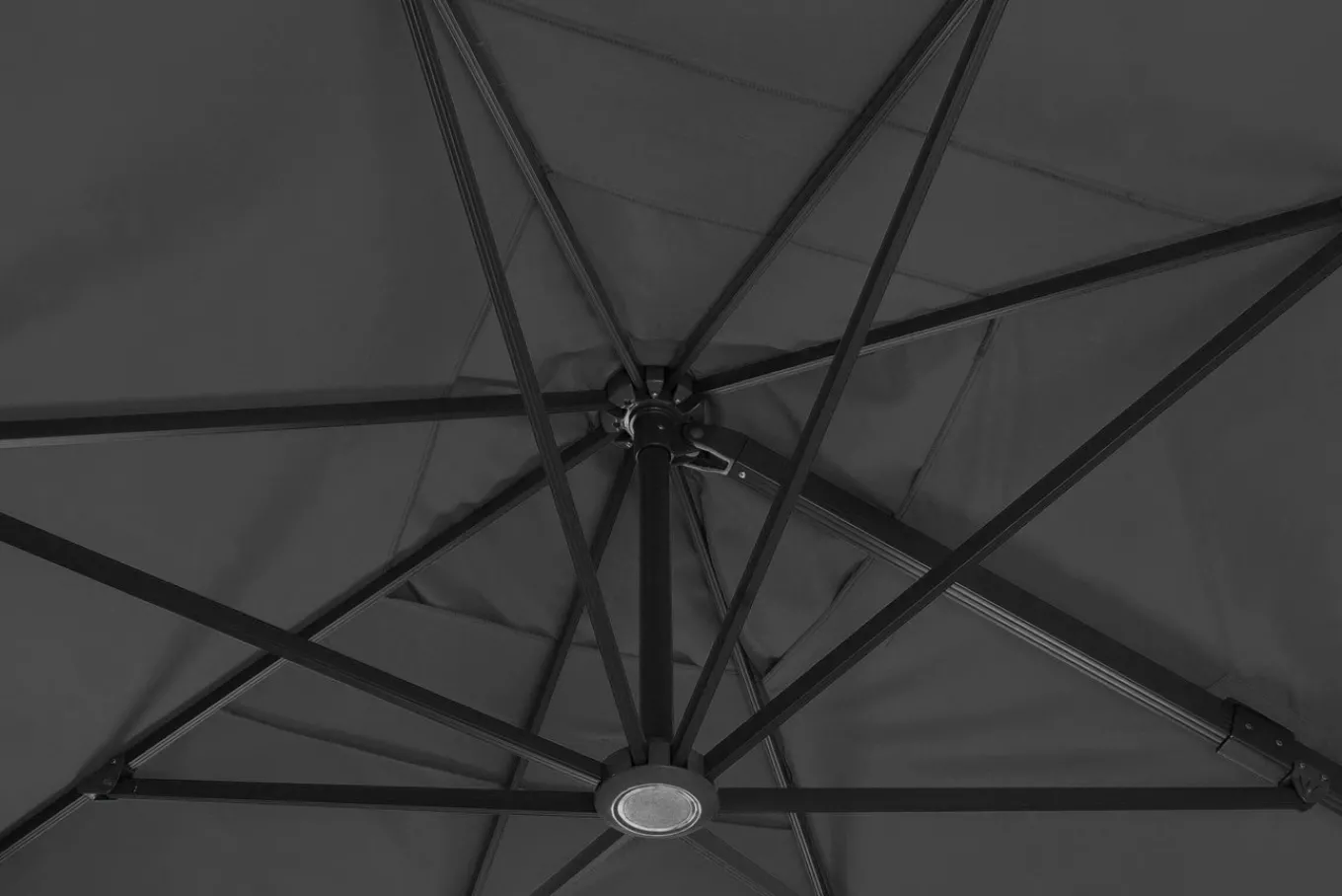 Rhodos Grande Ampelschirm, anthrazit, rechteckig, 400 x 300 cm Sonnenschirme