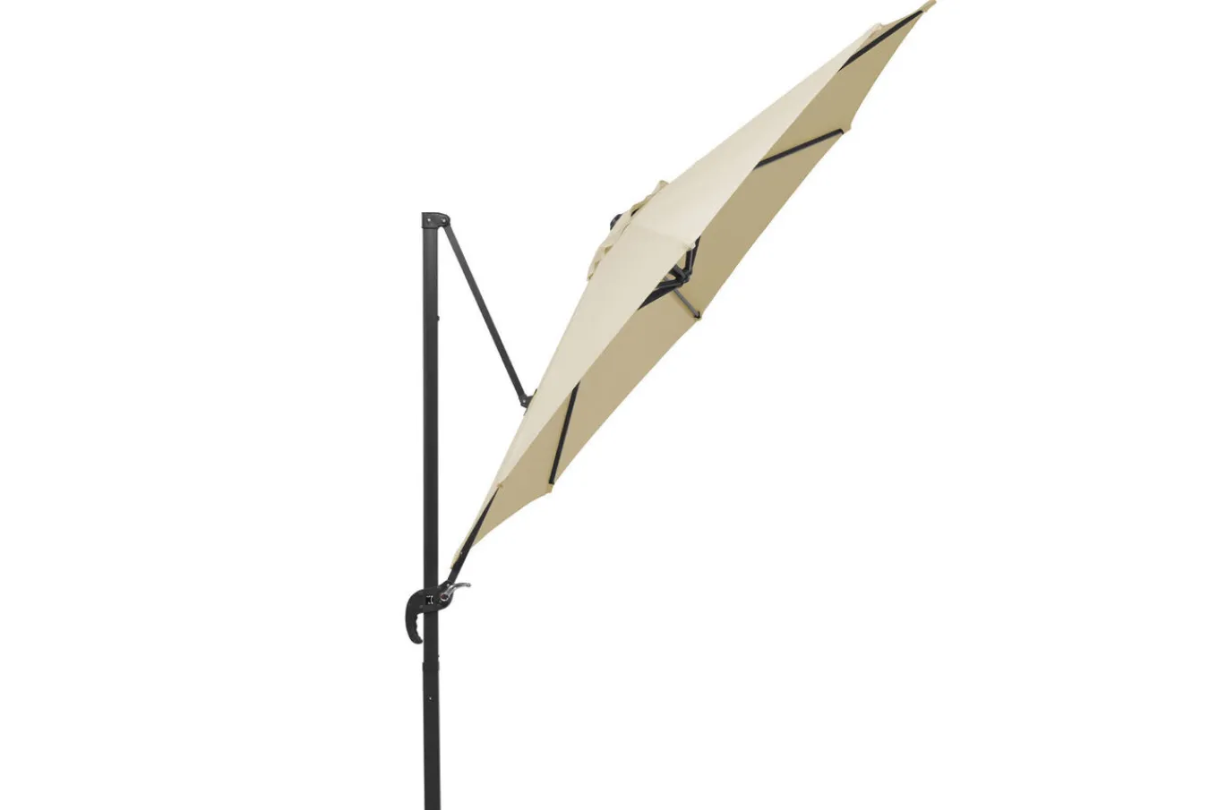 Online Rhodos Junior Ampelschirm, natur, rund, Ø 300 cm Sonnenschirme