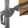 Clearance Rhodos Twist Ampelschirm, anthrazit, quadratisch, 300 x 300 cm Sonnenschirme