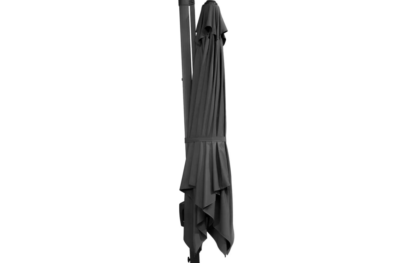 Clearance Rhodos Twist Ampelschirm, anthrazit, quadratisch, 300 x 300 cm Sonnenschirme