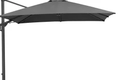 Clearance Rhodos Twist Ampelschirm, anthrazit, quadratisch, 300 x 300 cm Sonnenschirme