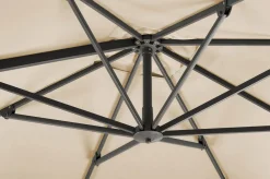 Discount Rhodos Twist Ampelschirm, natur, 300 x 300 cm, quadratisch Sonnenschirme