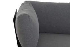 New Alvida Gartenlounge, matt anthrazit/grau, Alu/Ranotex®-Gewebe/Teak, 4 Personen, inkl. Polster Gartenlounge|Aluminium-Gartenmöbel
