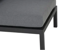 Online Alvida Gartenlounge, matt anthrazit/grau, Alu/Ranotex®-Gewebe/Teak, Tisch 74x74 cm, 5 Personen, inkl. Polster Aluminium-Gartenmöbel