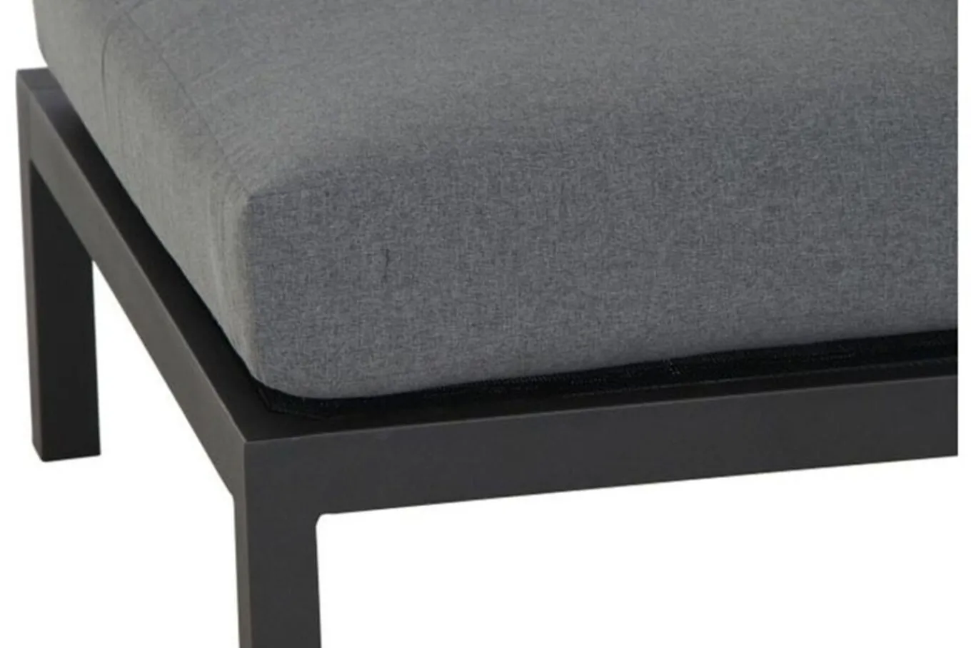 Sale Alvida Mittelmodul, anthrazit/grau, Aluminium/Ranotex, inkl. Polster Gartenlounge|Aluminium-Gartenmöbel