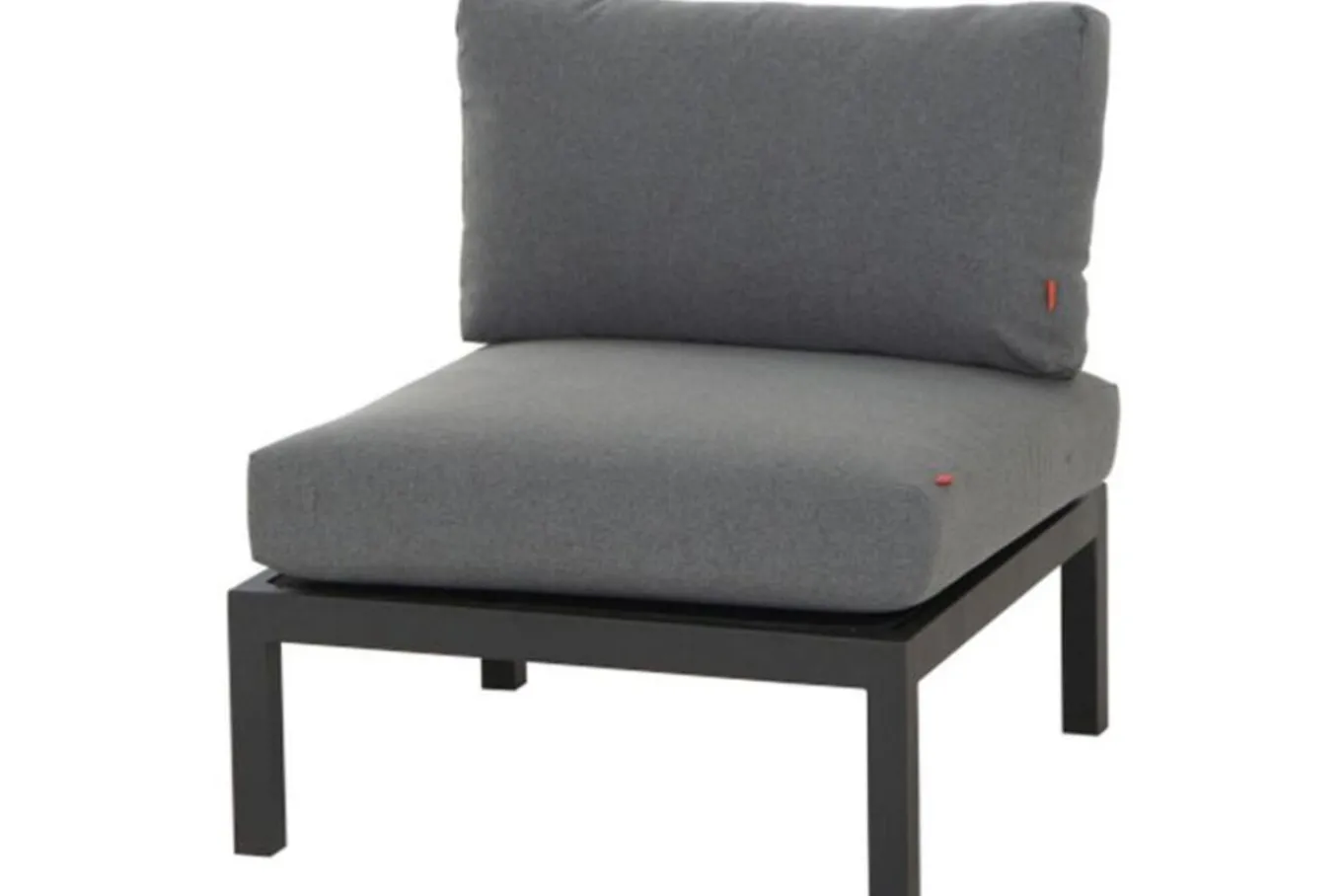Sale Alvida Mittelmodul, anthrazit/grau, Aluminium/Ranotex, inkl. Polster Gartenlounge|Aluminium-Gartenmöbel