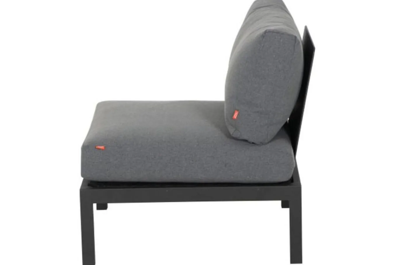 Sale Alvida Mittelmodul, anthrazit/grau, Aluminium/Ranotex, inkl. Polster Gartenlounge|Aluminium-Gartenmöbel