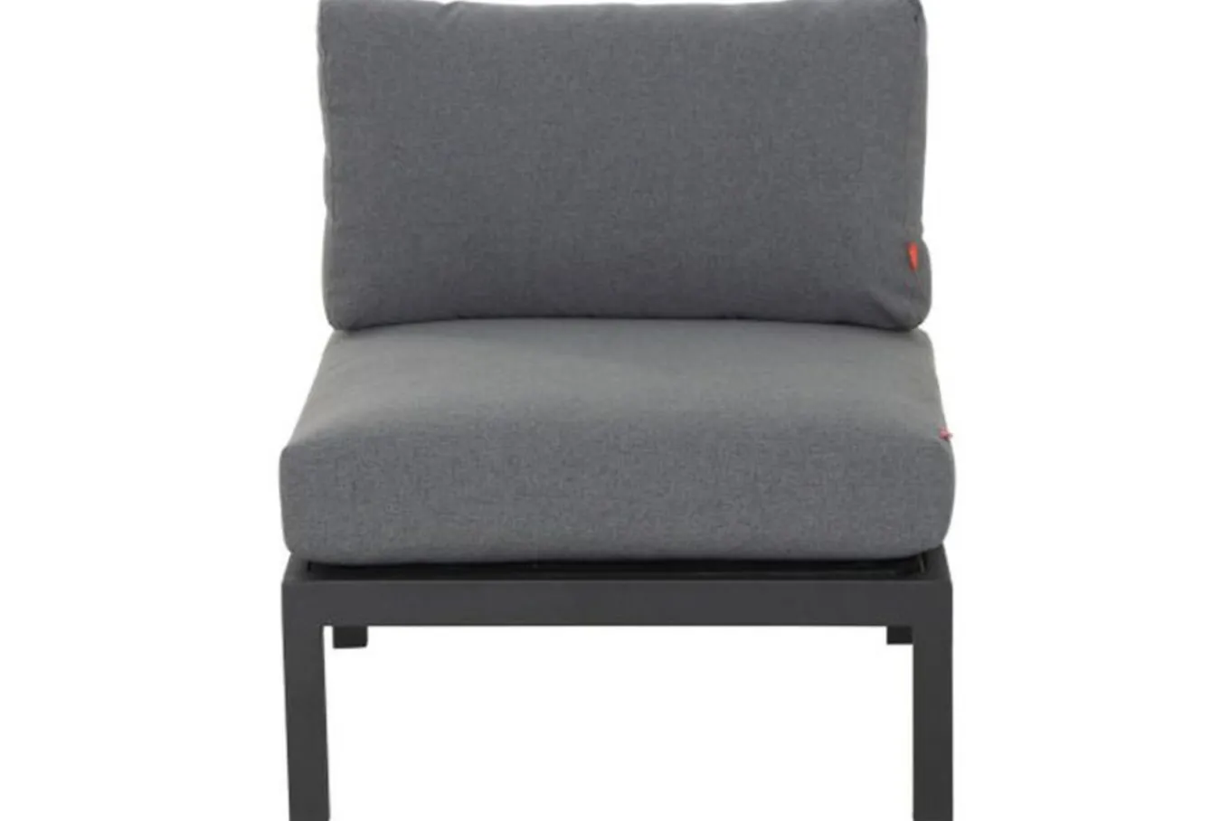 Sale Alvida Mittelmodul, anthrazit/grau, Aluminium/Ranotex, inkl. Polster Gartenlounge|Aluminium-Gartenmöbel