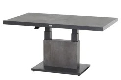 New Bellani Lifttisch, matt anthrazit/dunkelgrau, Alu/Keramik, 140 x 85 cm, höhenverstellbar Gartentische|Aluminium-Gartenmöbel