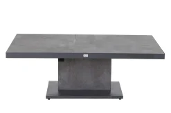 New Bellani Lifttisch, matt anthrazit/dunkelgrau, Alu/Keramik, 140 x 85 cm, höhenverstellbar Gartentische|Aluminium-Gartenmöbel