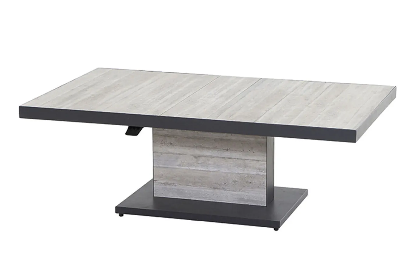 Sale Bellani Lifttisch, matt anthrazit/pine grey, Alu/Keramik, 140 x 85 cm, höhenverstellbar Gartentische|Aluminium-Gartenmöbel