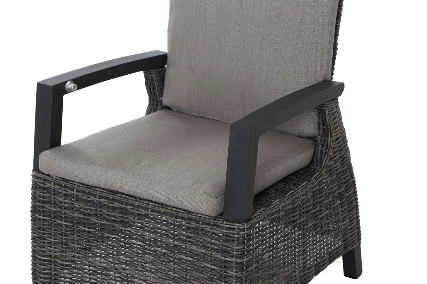 Hot Carlos/Corido Garten-Essgruppe, charcoal grey, Alu/Gardino®-Geflecht/Keramik, 180 x 100 cm, inkl. 6 Dining Sessel Garten-Essgruppen
