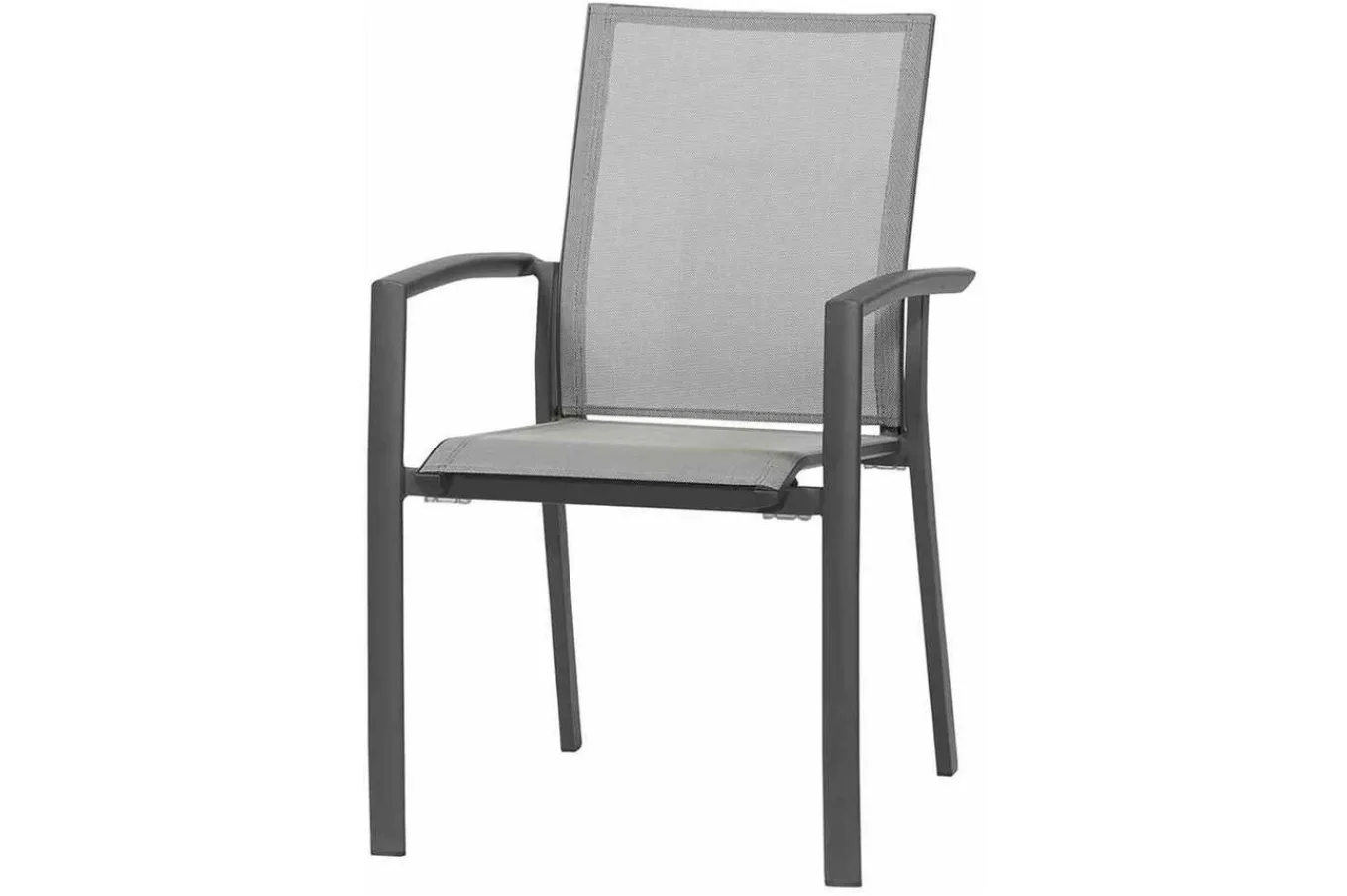 Clearance Carlos/Velia Garten-Essgruppe, anthrazit/grau, Alu/Ranotex®-Gewebe/Keramik, Esstisch 180 x 100cm, inkl. 6 Dining Sessel Garten-Essgruppen