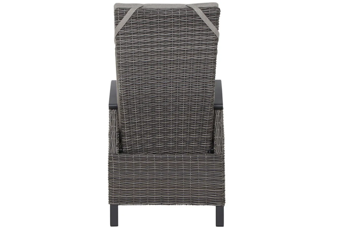 Clearance Corido/Bellani Grau Gartenlounge, charcoal/anthrazit/grau, Alu/Gardino®-Geflecht, Lifttisch 140x85 cm, 4 Dining Move Sessel Polyrattan-Gartenmöbel|Gartenlounge