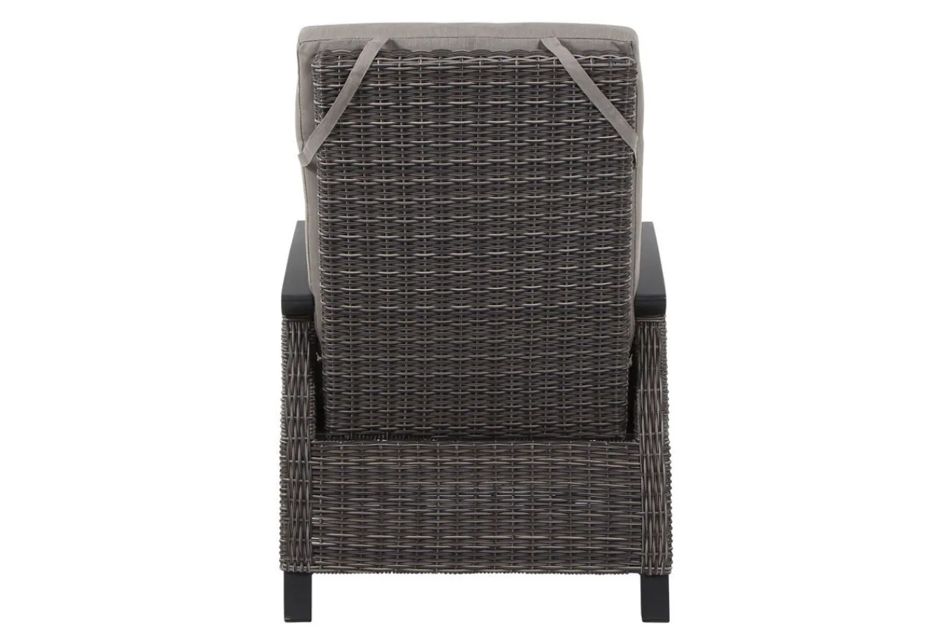 Corido/Bellani Grau Gartenlounge, charcoal/anthrazit/grau, Alu/Gardino®-Geflecht, Lifttisch 160x90cm, 1x 3-Sitzer, 2x Loungesessel Polyrattan-Gartenmöbel|Gartenlounge