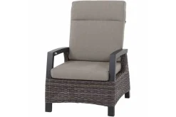 Corido/Bellani Grau Gartenlounge, charcoal/anthrazit/grau, Alu/Gardino®-Geflecht, Lifttisch 160x90cm, 1x 3-Sitzer, 2x Loungesessel Polyrattan-Gartenmöbel|Gartenlounge