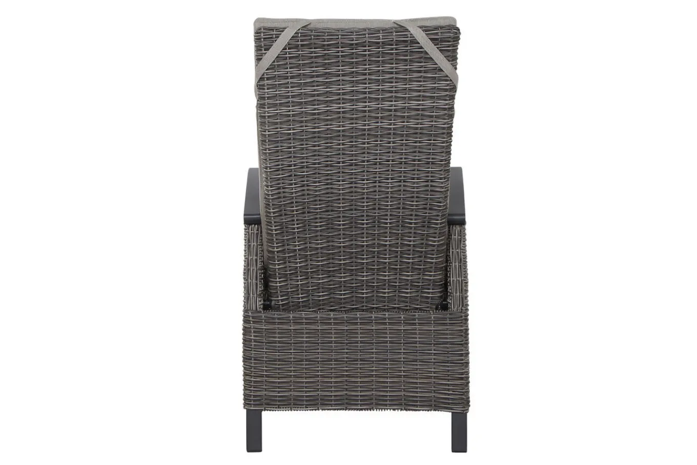 Hot Corido/Bellani Grau Gartenlounge, charcoal/anthrazit/grau, Alu/Gardino®-Geflecht, Lifttisch 160x90 cm, 1x 3-Sitzer, 2 Sessel Polyrattan-Gartenmöbel|Aluminium-Gartenmöbel