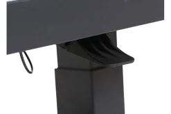 Online Corido/Bellani Garten-Essgruppe, anthrazit/grau, Alu/Geflecht/Keramik, 140 x 85 x 50-72cm, inkl. 4 Diningsessel Garten-Essgruppen|Aluminium-Gartenmöbel