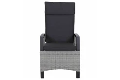 Online Corido/Bellani Garten-Essgruppe, anthrazit/grau, Alu/Geflecht/Keramik, 140 x 85 x 50-72cm, inkl. 4 Diningsessel Garten-Essgruppen|Aluminium-Gartenmöbel