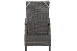 New Corido/Bellani Pinie Gartenlounge, charcoal/anthrazit/pinie-grau, Alu/Keramik/Gardino®-Geflecht, Lifttisch 140x85 cm, 4 Dining Move Sessel Polyrattan-Gartenmöbel|Gartenlounge