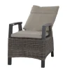 Discount Corido Dining Sessel, charcoal, Alu / Gardino®-Geflecht, 76 x 62 x 109 cm, verstellbar Polyrattan-Gartenmöbel|Gartenstühle & Gartensessel