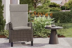 Discount Corido Dining Sessel, charcoal, Alu / Gardino®-Geflecht, 76 x 62 x 109 cm, verstellbar Polyrattan-Gartenmöbel|Gartenstühle & Gartensessel