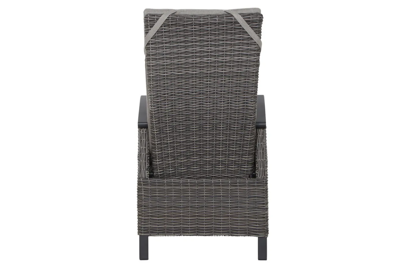 Discount Corido Dining Sessel, charcoal, Alu / Gardino®-Geflecht, 76 x 62 x 109 cm, verstellbar Polyrattan-Gartenmöbel|Gartenstühle & Gartensessel